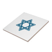 Festive Hanukkah Single Star Ceramic Tile Tegeltje (Zijkant)