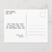 Festive Happy 2023 Snowflake Winter Feestdagenkaart (Achterkant)