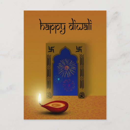Festive Happy Diwali - Briefkaart (Voorkant)