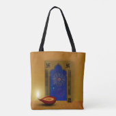 Festive Happy Diwali Fireworks - Canvas tas (Achterkant)