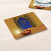 Festive Happy Diwali Fireworks - Onderzetter papie (Schuin)