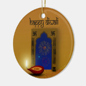 Festive Happy Diwali Fireworks - Ornament (Links)