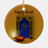 Festive Happy Diwali Fireworks - Ornament (Achterkant)
