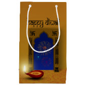 Festive Happy Diwali Fireworks - Small Gift Bag Klein Cadeauzakje (Voorkant)