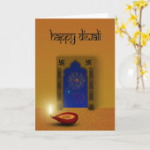 Festive Happy Diwali - Wenskaart Kaart (Gele Bloem)
