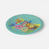 Festive Happy Nieuwjaar Papieren Bordje (Gekanteld)