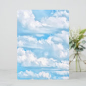 Festive Happy Sunny Clouds Achtergrond (Staand voorkant)