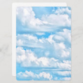 Festive Happy Sunny Clouds Achtergrond (Voorkant / Achterkant)