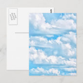 Festive Happy Sunny Clouds Achtergrond Briefkaart (Voorkant / Achterkant)