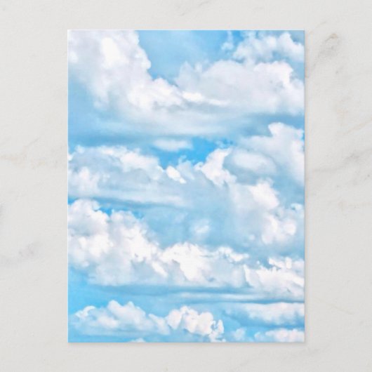 Festive Happy Sunny Clouds Achtergrond Briefkaart (Voorkant)