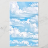 Festive Happy Sunny Clouds Achtergrond Flyer (Voorkant)