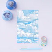 Festive Happy Sunny Clouds Achtergrond Flyer (Enkel)