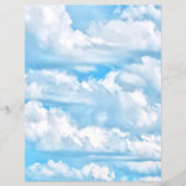 Festive Happy Sunny Clouds Achtergrond Flyer (Voorkant)