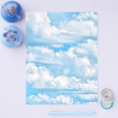 Festive Happy Sunny Clouds Achtergrond Flyer (Enkel)