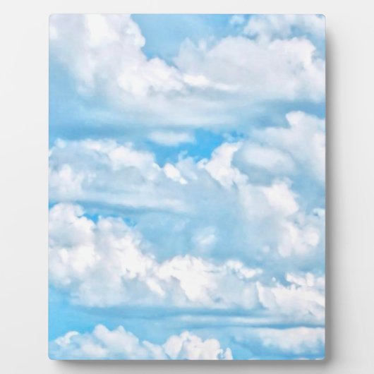 Festive Happy Sunny Clouds Achtergrond Fotoplaat (Voorkant)