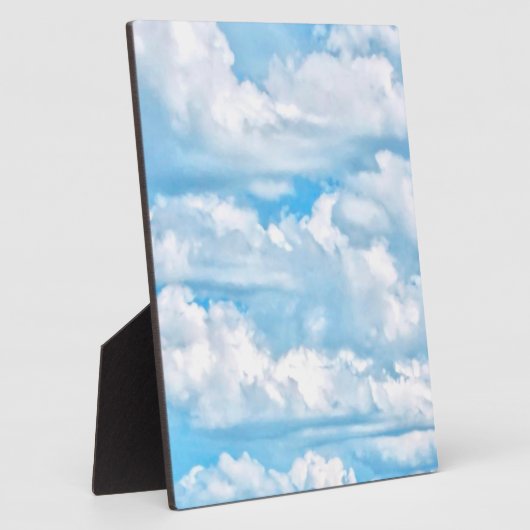 Festive Happy Sunny Clouds Achtergrond Fotoplaat (Zijkant)