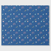 Festive Happy-verjaardag Cadeaupapier (Vlak)