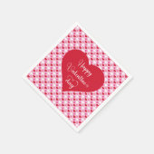 Festive Hearts Happy Valentine’s Day Napkins Servet (Hoek)