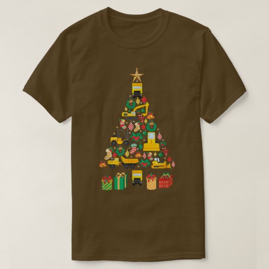 Festive Heavy Machy Xmas-ontwerp T-shirt (Design voorkant)