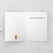 Festive Herfst Flower Hartelijk dank Bedankkaart (Binnen)