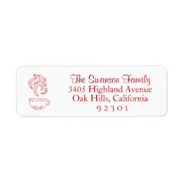 Festive Heritage Coca Return Address Label