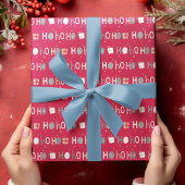Festive Ho Ho Ho Chic Kerstmis Cadeaupapier