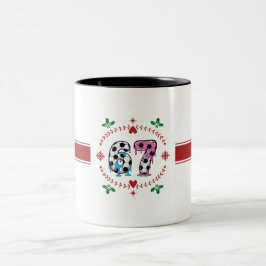 Festive Holiday 67 Voetbal Ijsje Drip Mok,  Tweekleurige Koffiemok