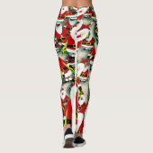 Festive Holiday Background Leggings (Achterkant)
