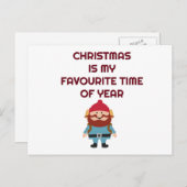 Festive Holiday Briefkaart (Voorkant / Achterkant)