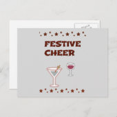 Festive Holiday Briefkaart (Voorkant / Achterkant)