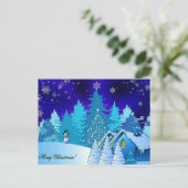 Festive Holiday Briefkaart (Staand voorkant)