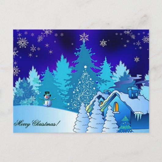 Festive Holiday Briefkaart (Voorkant)