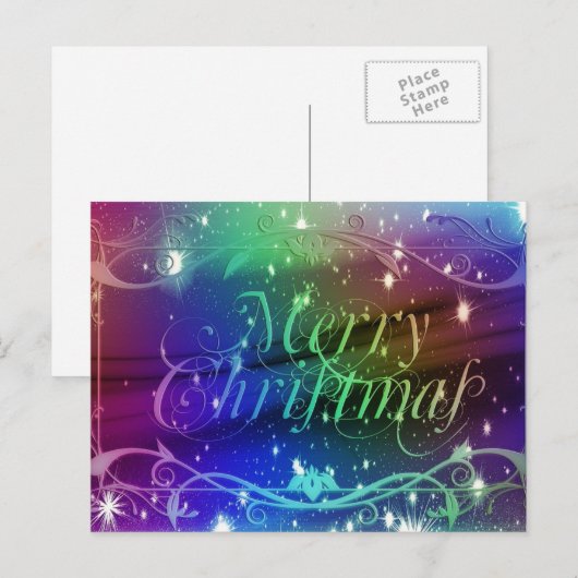 Festive Holiday Briefkaart (Voorkant / Achterkant)