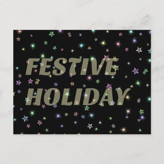 Festive Holiday Briefkaart (Voorkant)