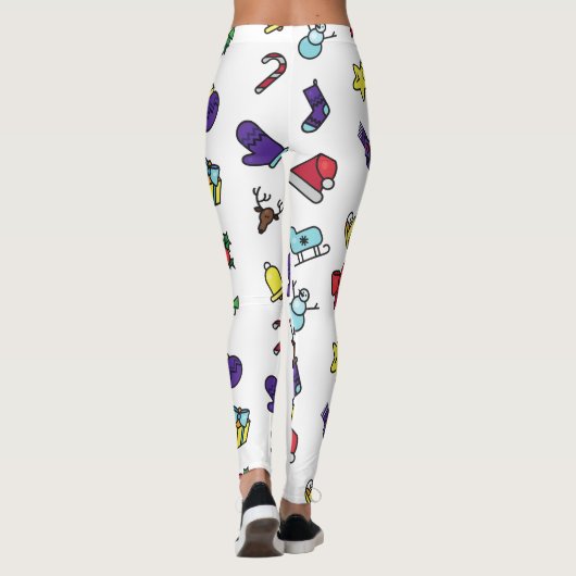Festive Holiday Christmas Leggings Pants for Women (Achterkant)