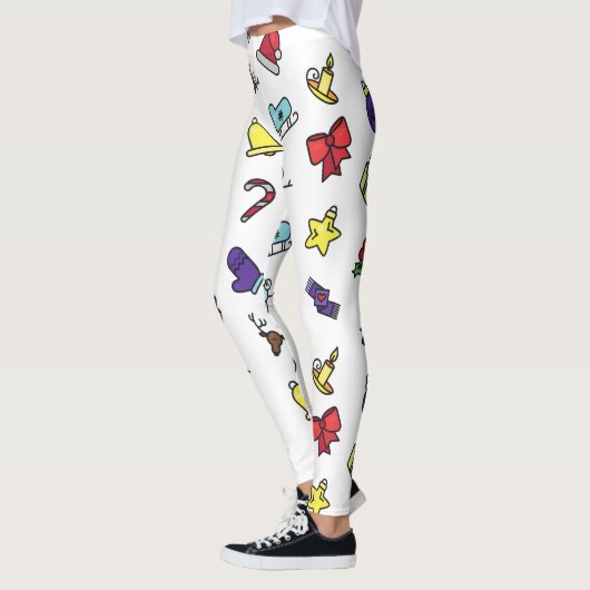 Festive Holiday Christmas Leggings Pants for Women (Links)