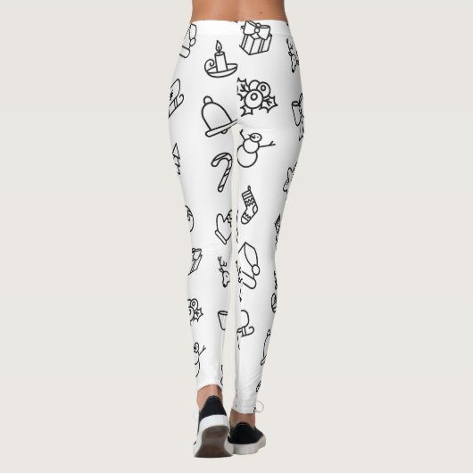 Festive Holiday Christmas Leggings Pants for Women (Achterkant)