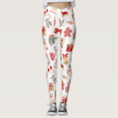 Festive Holiday Christmas Pants for Women Leggings (Voorkant)
