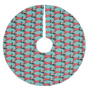 Festive Holiday Dachshunds Kerstboom Rok