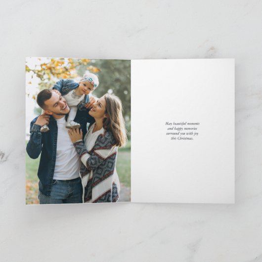 Festive Holiday Deer Kaart (Binnen)