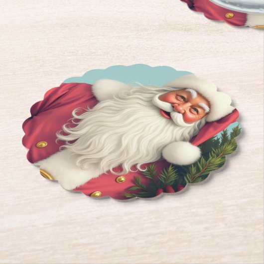 Festive Holiday Designed Kartonnen Onderzetters (Gekanteld)