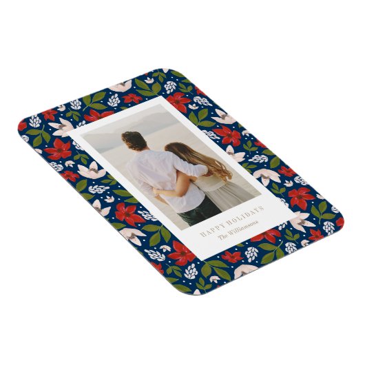 Festive Holiday Floral Magneet (Rechterzijde)