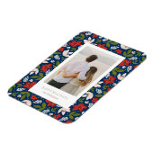 Festive Holiday Floral Magneet (Linkerzijde)