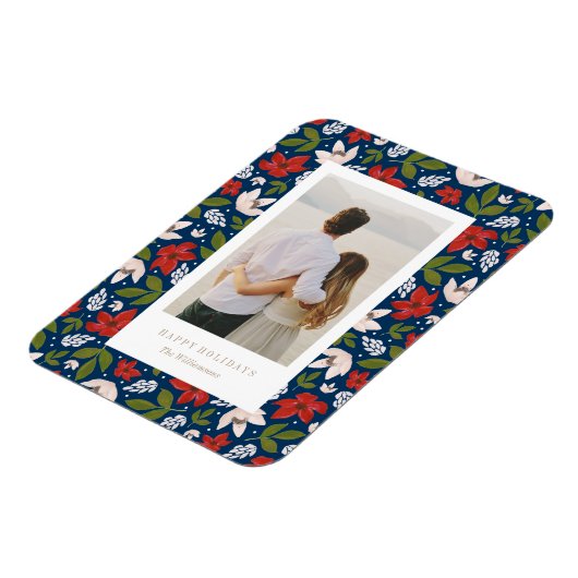 Festive Holiday Floral Magneet (Linkerzijde)