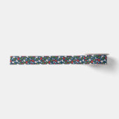 Festive Holiday Floral Satijnen Lint (Voorkant)