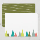 Festive Holiday Forest 5x7 Stationery Kaarten (Voorkant / Achterkant)