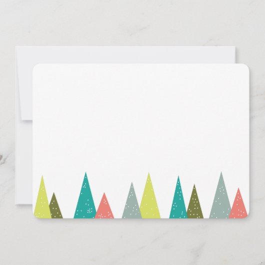 Festive Holiday Forest 5x7 Stationery Kaarten (Voorkant)