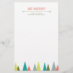 Festive Holiday Forest Stationery Briefpapier