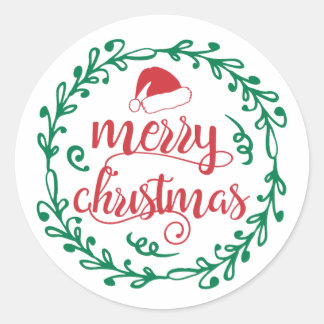 Festive Holiday Gifts, Apparel & Decor Ronde Sticker