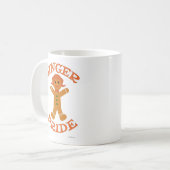 Festive Holiday Ginger Pride Hair Color Design Koffiemok (Voorkant links)